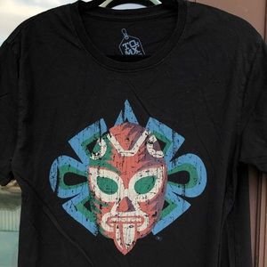 TQMexico (TQMX) Black Luchador Mask Graphic Tee